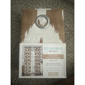 Destinations by Waverly Light Filtering Lined  Window Curtain Panel 50”W X 95”L